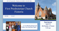 Desktop Screenshot of fostoriapresbyterian.org