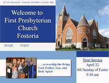 Tablet Screenshot of fostoriapresbyterian.org